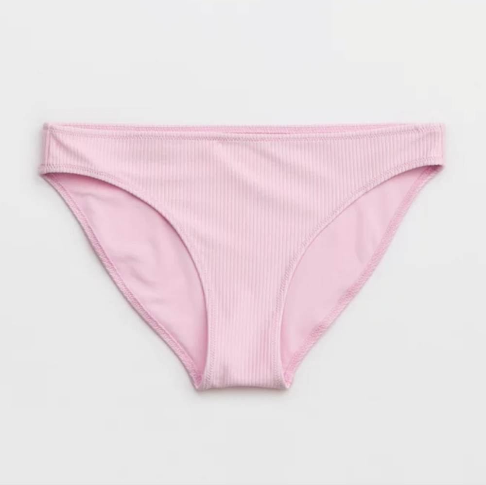 NWT Aerie Shine Rib Full Coverage Bikini Bottom